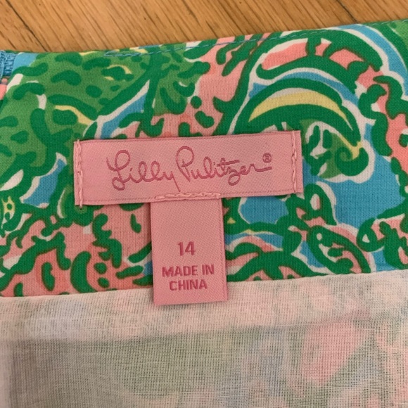Lilly Pulitzer Shorely Blue Chomp Chomp skirt! - Picture 6 of 6